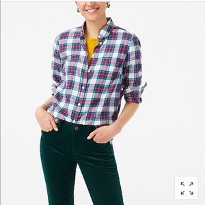 NWT J. Crew Boyfriend Fit Flannel